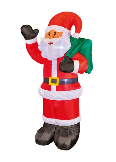 Premier Decorations 1.8m Lit Inflatable Waving Santa