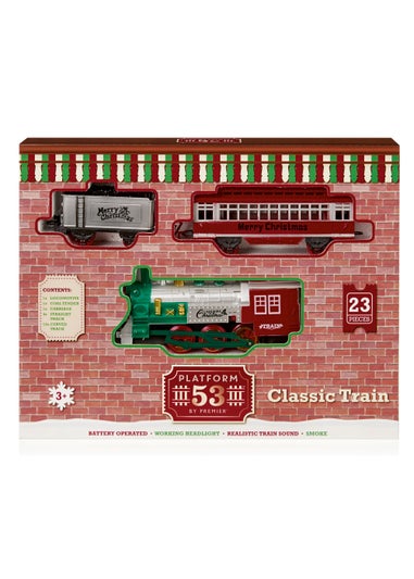 Premier Decorations 23 Piece Battery Operated Train Set with Sound