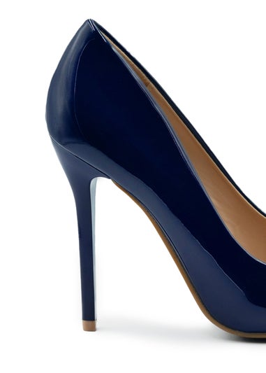 Where's That From Kyra Navy Patent High Heel Pumps