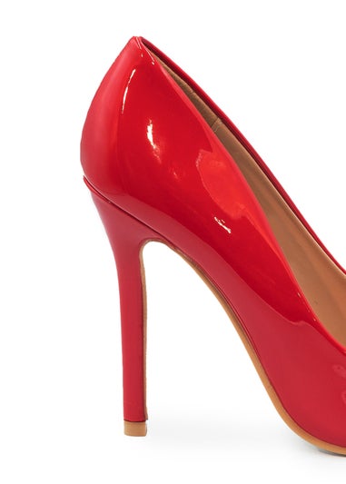 Where's That From Kyra Red Patent High Heel Pumps