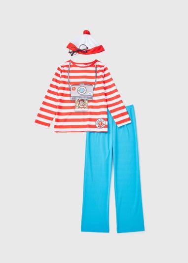 Kids Red Where's Wally Fancy Dress Costume (4-9yrs)