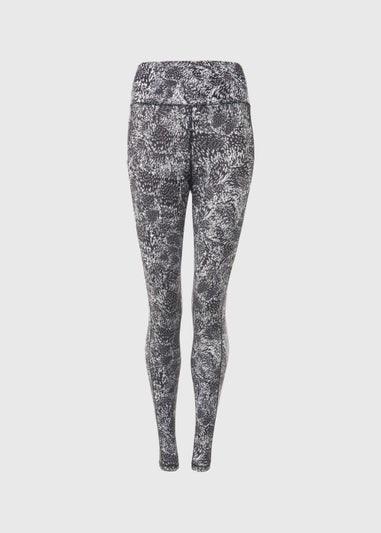 Souluxe White Print Sports Leggings
