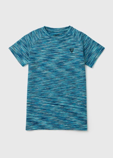 Boys Souluxe Cobalt Blue Space Dye T-Shirt (7-13yrs)