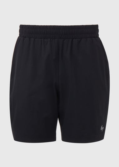 Souluxe Black Sports Shorts