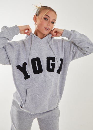 Pink Vanilla Grey Yoga Sports Hoodie