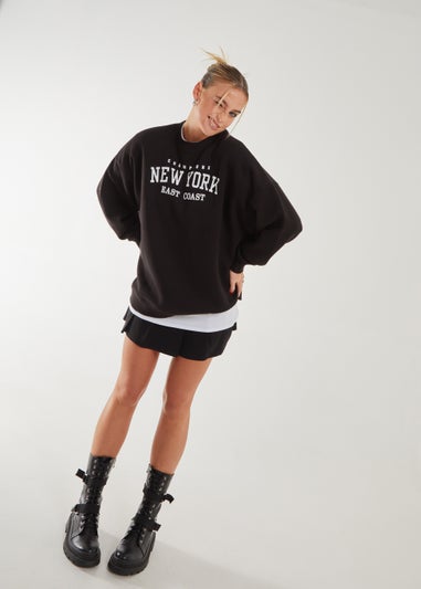 Pink Vanilla Black New York Oversized Sweater