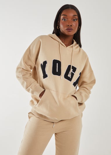 Pink Vanilla Stone Yoga Sports Hoodie