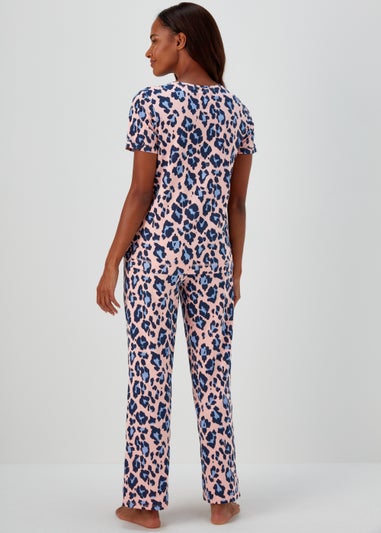 Pink Animal Print Pyjama Set