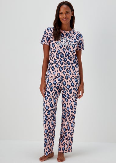 Pink Animal Print Pyjama Set