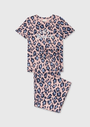 Pink Animal Print Pyjama Set