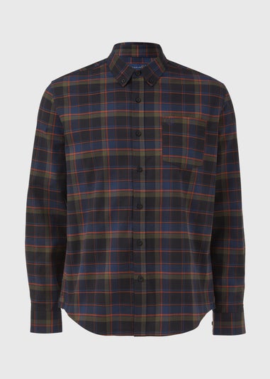 Lincoln Navy Check Long Sleeve Shirt