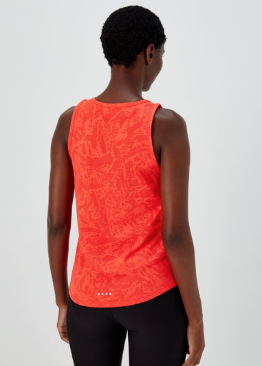 Souluxe Orange Jacquard Sports Vest