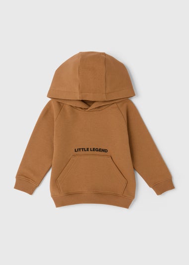 Boys Tan Little Legend Hoodie (1-7yrs)