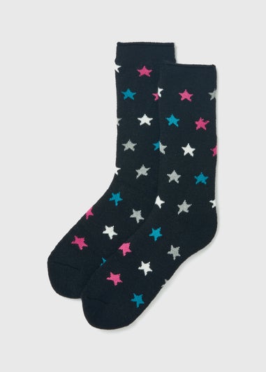 Heat Holder Black Star Socks