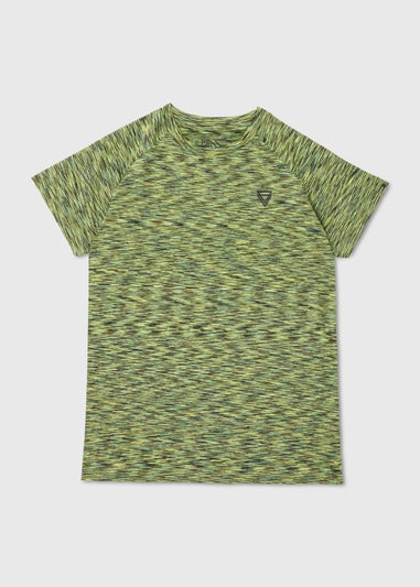 Boys Souluxe Lime Space Dye T-Shirt (7-13yrs)