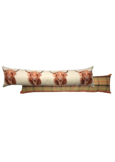 Evans Lichfield Hunter Highland Cow Draught Excluder (92cm x 20cm)