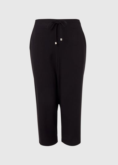 Black Cropped Trousers