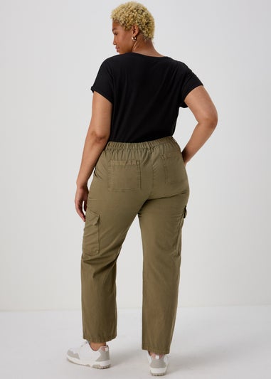 Khaki Cargo Trousers