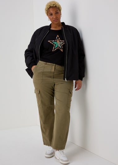 Khaki Cargo Trousers