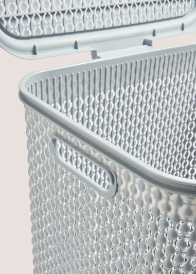 Grey Laundry Hamper (53cm x 34.5cm x 26.5cm)