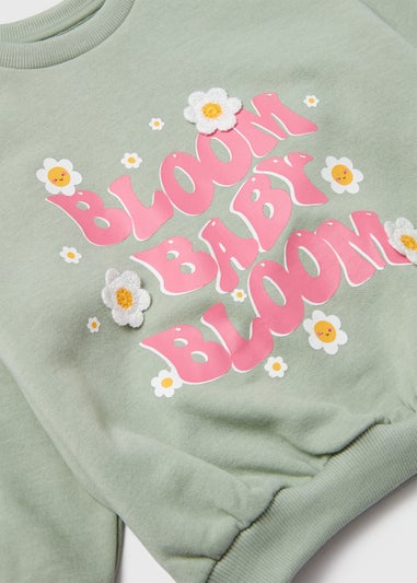 Girls Sage Bloom Baby Sweatshirt (1-7yrs)