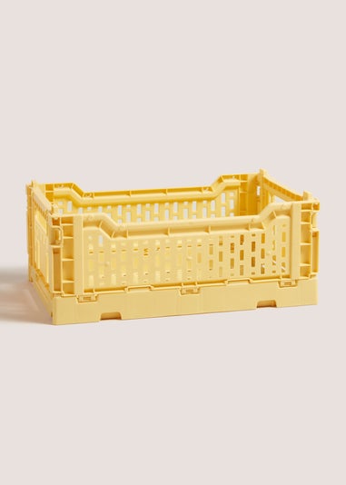 Yellow Collapsible Crate (270mm x 170mm x 105mm)