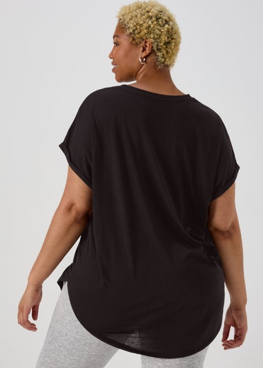 Black Longline T-Shirt