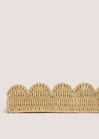 Natural Scallop Edge Shelf