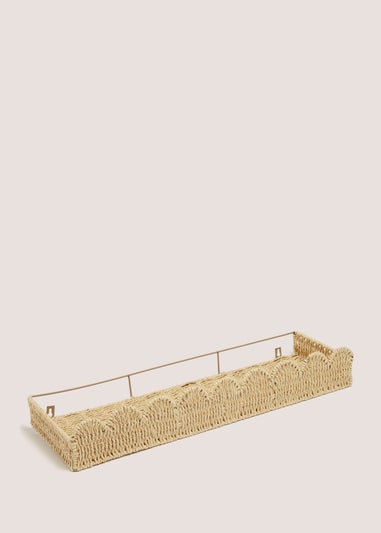 Natural Scallop Edge Shelf