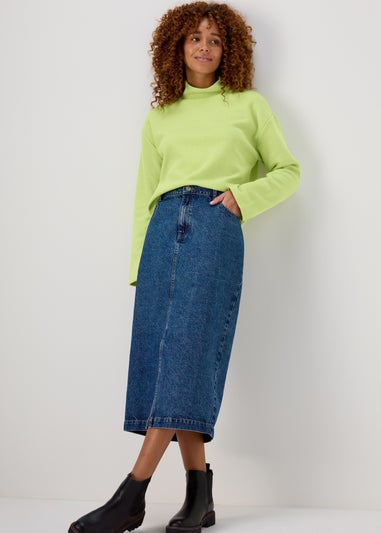 Lime Soft Touch High Neck Top