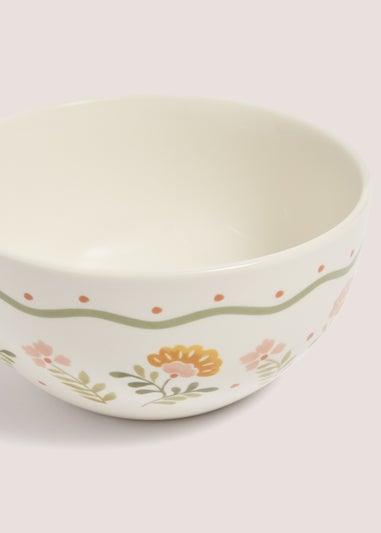 Folk Floral Bowl (14cm x 8.5cm)