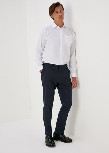 Taylor & Wright Navy Slim Fit Trousers