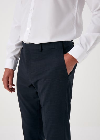 Taylor & Wright Navy Slim Fit Trousers