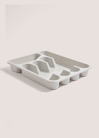 Grey Cutlery Tray (33.5cm x 26.5cm x 5cm)