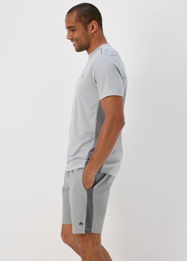 Woven Pique Shorts Grey