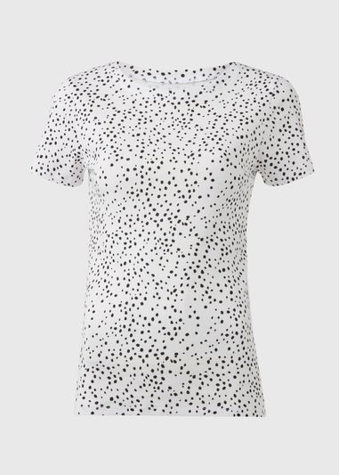 White/Black Polka Dot T-Shirt