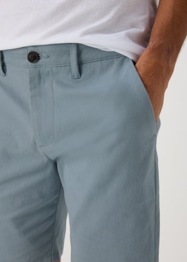 Blue Slim Fit Chino Shorts