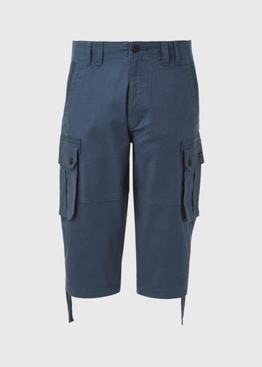 Navy 3/4 Cargo Shorts