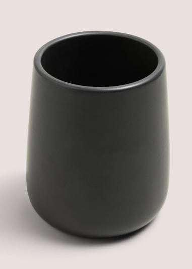 Black Modern Ceramic Tumbler (7.5cm x 11cm)