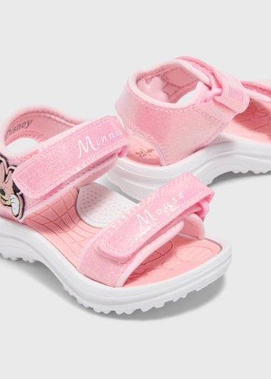 Disney Girls Pink Minnie Trekker Sandals (Younger 4-12)