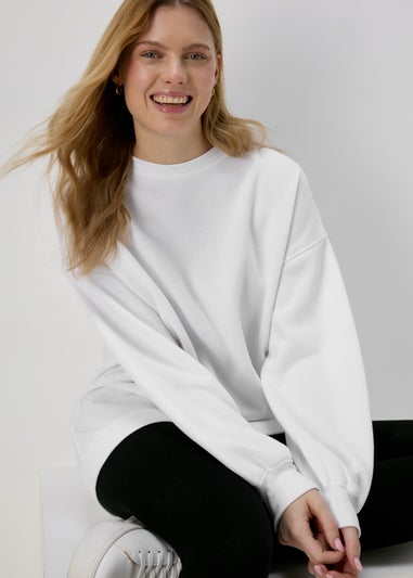 White Longline Sweatshirt