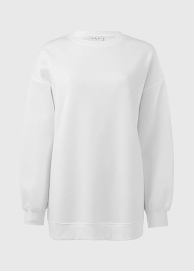 White Longline Sweatshirt