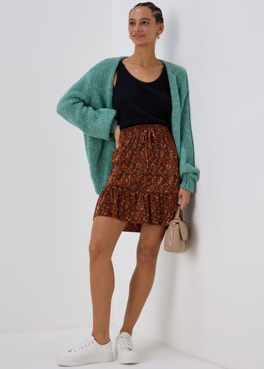 Multicolour Floral Mini Skirt