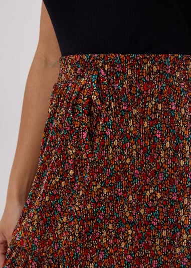 Multicolour Floral Mini Skirt