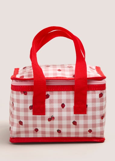 Kids Pink Strawberry Lunch Bag