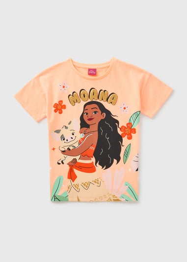 Disney Girls Pink Moana T-Shirt (1-9yrs)