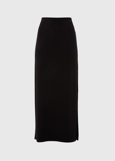 Black Jersey Maxi Skirt