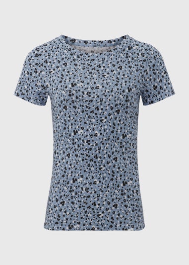 Blue Animal Print T-Shirt