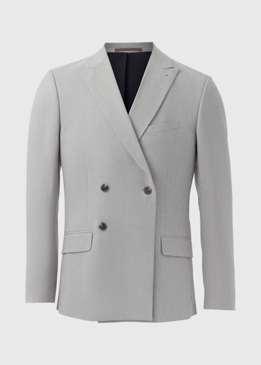 Taylor & Wright Grey Turner Double Breasted Slim Fit Jacket