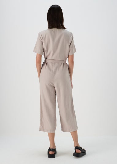 Stone Linen Jumpsuit